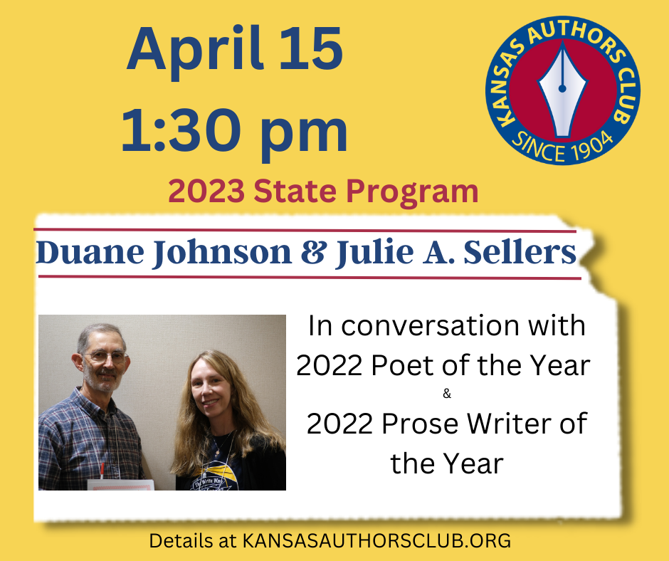 A graphic with an image of Duane Johnson and Julie A. Sellers alongside the details of their presentation.